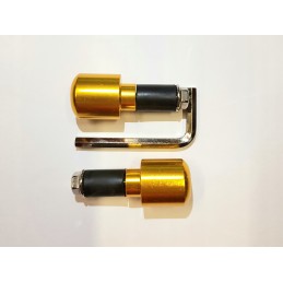 Universal 18mm bike it gold handlebar ends