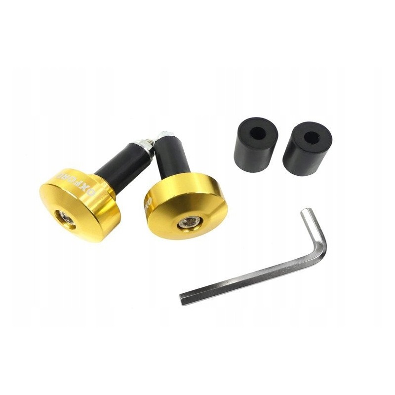 Oxford handlebar end weights 22mm gold