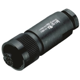 1 pcs - binder Circular Connector, 7 Contacts, Cable Mount, Plug, Female, IP67, 693 Series