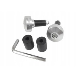 Oxford handlebar end weights 22mm silver