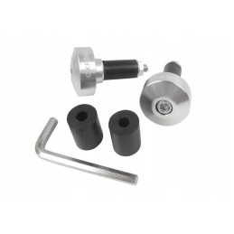 Oxford handlebar end weights 22mm silver