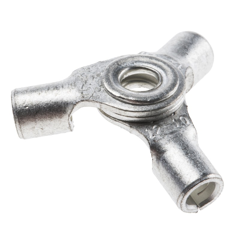 1 Bag of 50 - RS PRO Uninsulated Ring Terminal, 4 mm, 8 Stud Size, 4mm² to 6mm² Wire Size