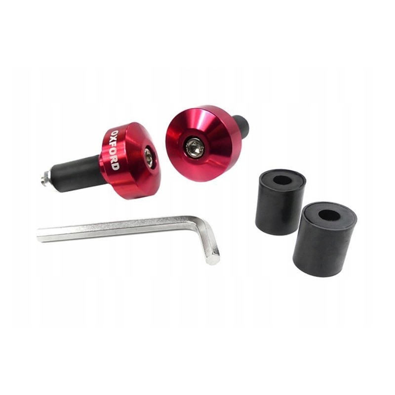 Oxford handlebar end weights 22mm red