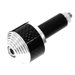 Silver oxford handlebar end weights