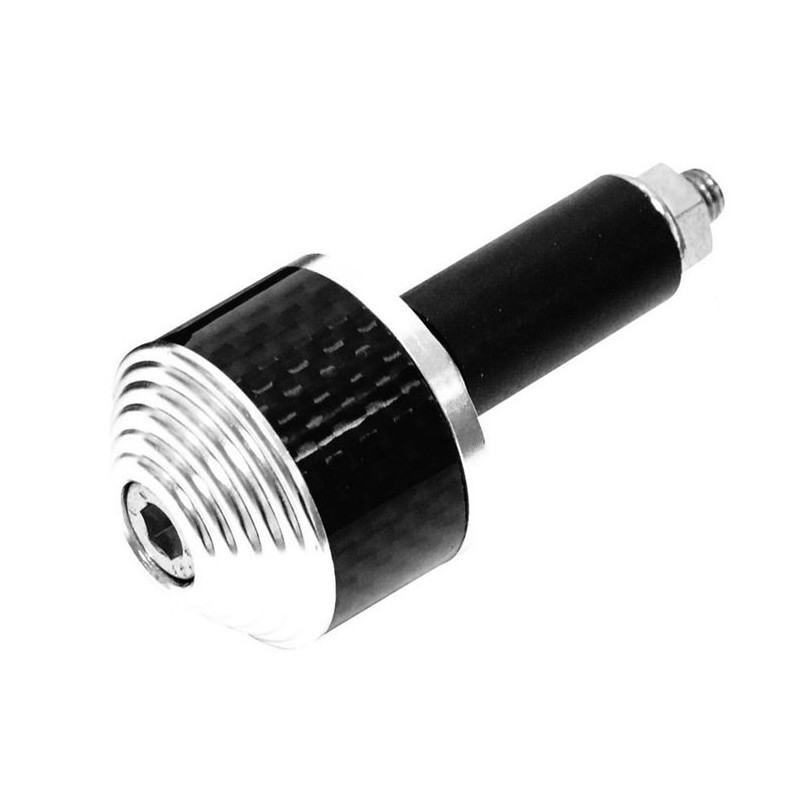 Silver oxford handlebar end weights