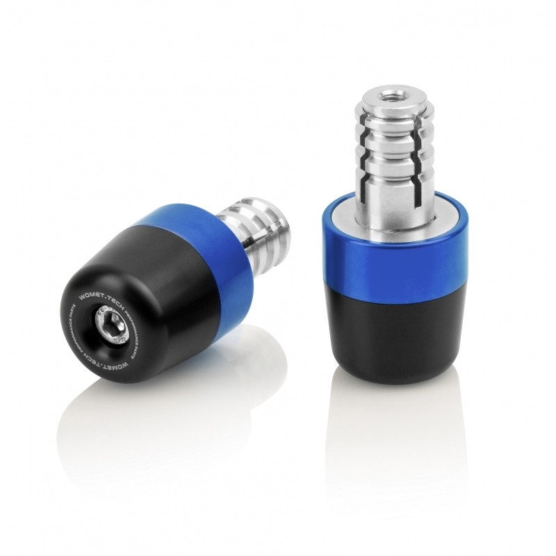 Womet tech handlebar ends 17mm blue