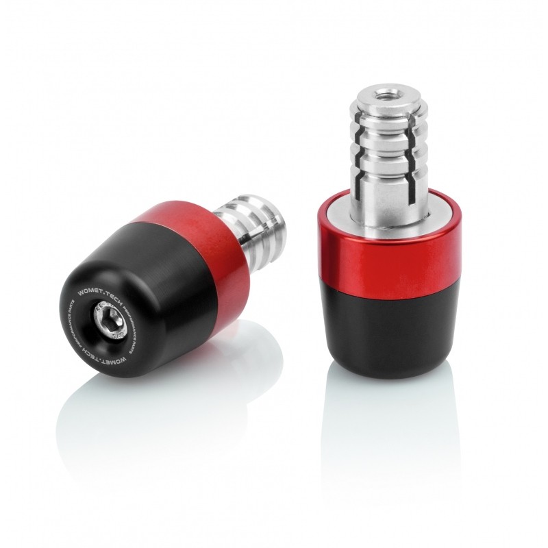 Womet tech handlebar ends 17mm red