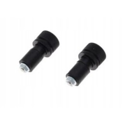 Handlebar end 14 26mm aluminum, black, grooved