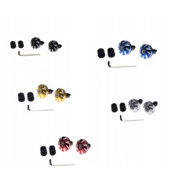 22mm handlebar end weights, various colors, hit