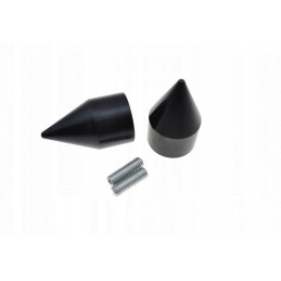 Black handlebar ends, cone, Kawasaki ZX ZZR