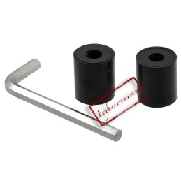 Green handlebar ends, 13-17 mm weights, pair