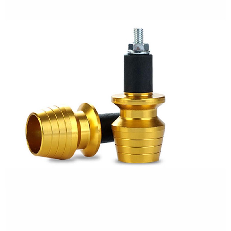 Universal gold CNC handlebar weight ends