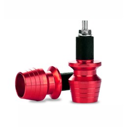 Universal red handlebar weight ends