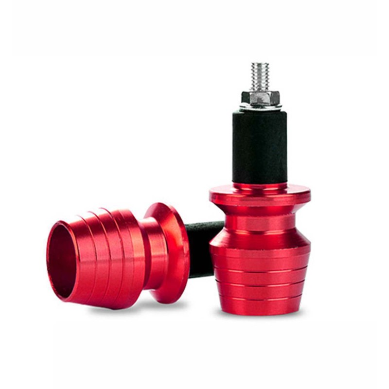 Universal red handlebar weight ends