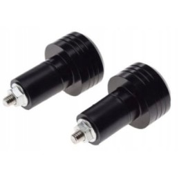 The ends of the handlebar weights are made of 6 colors of rubber