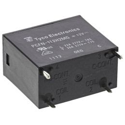 1 pcs - TE Connectivity PCB Mount Power Relay, 12V dc Coil, 26A Switching Current, SPST