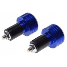 Colored rubber handlebar weight ends