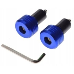 Rubber handlebar weight ends in different colors