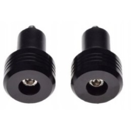 Rubber handlebar weight ends in different colors