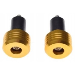 Rubber handlebar weight ends in different colors