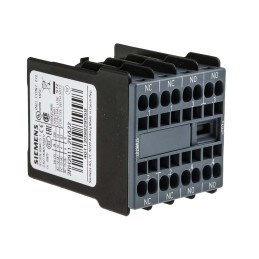 1 pcs - Siemens Auxiliary Contact, 4 Contact, 2NC + 2NO, Snap-On, Sirius Innovation