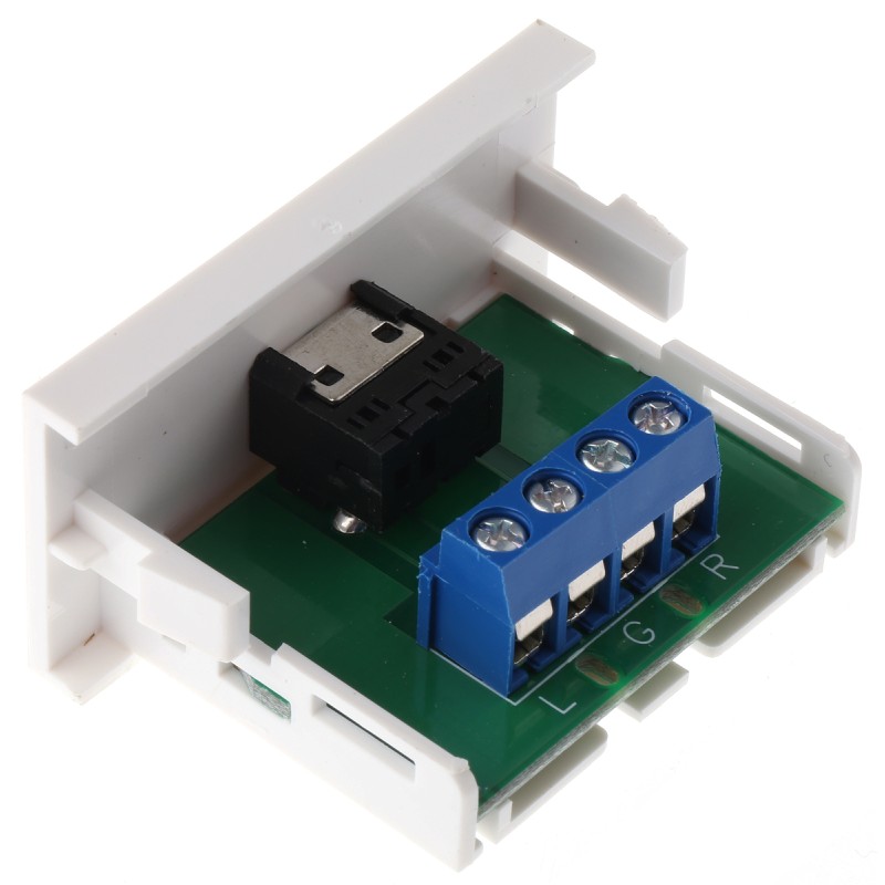 1 pcs - RS PRO Single Gang 1 Way Female 3.5 mm Stereo Audio Jack Faceplate