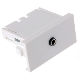 1 pcs - RS PRO Single Gang 1 Way Female 3.5 mm Stereo Audio Jack Faceplate