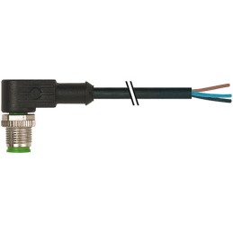1 pcs - Murrelektronik Limited Right Angle Male 4 way M12 to Unterminated Sensor Actuator Cable, 3m