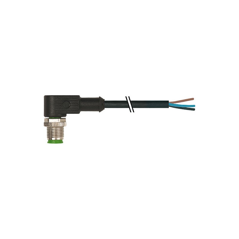 1 pcs - Murrelektronik Limited Right Angle Male 4 way M12 to Unterminated Sensor Actuator Cable, 3m