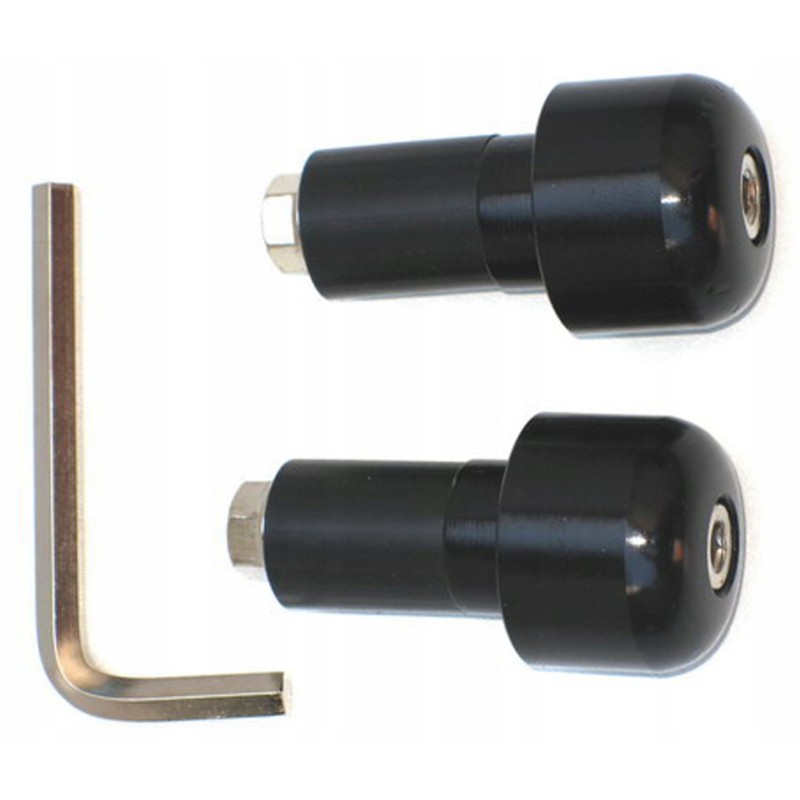 The end of the handlebar end of the shifter is black, oval