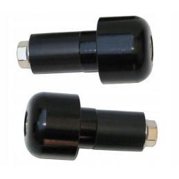 The end of the handlebar end of the shifter is black, oval