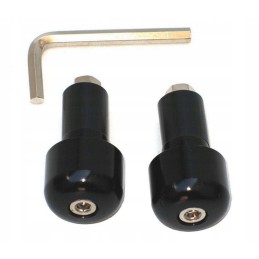 The end of the handlebar end of the shifter is black, oval