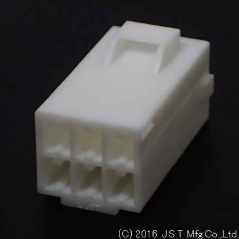 1 Bag of 500 - JST SL 6 Way D-sub Connector Plug, 3.96mm Pitch