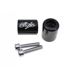 Handlebar ends black ninja logo zx 13228