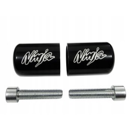 Black handlebar ends for Kawasaki Ninja