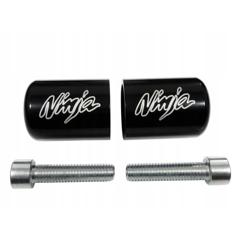 Black handlebar ends for Kawasaki Ninja