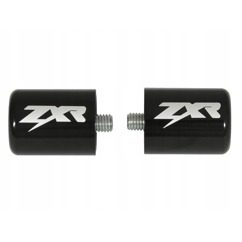 Black handlebar ends for Kawasaki ZX R