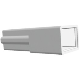 1 Bag of 5500 - TE Connectivity, FASTIN-FASTON .250 1 Way Nylon Crimp Terminal Housing, Natural