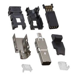 136 pcs - TE Connectivity Cable Mount Mini I/O Connector Plug, 8 Way, Shielded