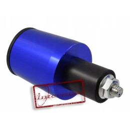 Blue aluminum handlebar weight ends