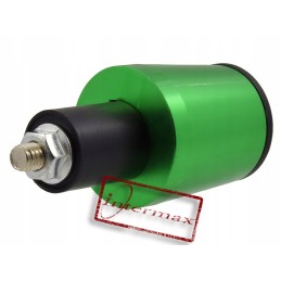 Green aluminum handlebar weight ends
