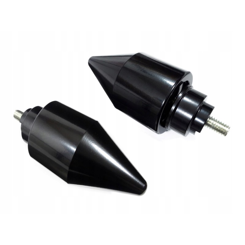 Black sharp point handlebar ends for Honda
