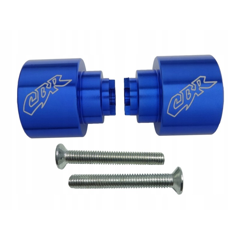 Blue handlebar ends for Honda CBR and others
