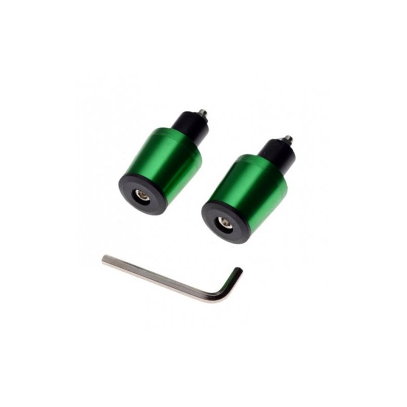 Steering wheel ends, green cones, set