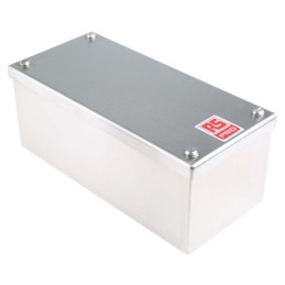 1 pcs - RS PRO 304 Stainless Steel Satin Adaptable Enclosure Box, 220mm x 100mm x 85mm