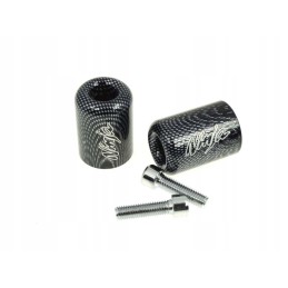 Carbon handlebar ends ninja logo 13229