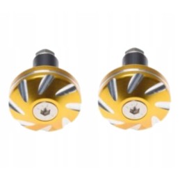 Kinroad short gold handlebar ends