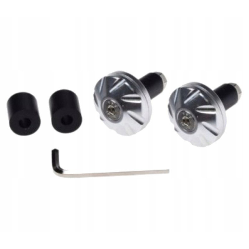 Rieju short silver handlebar ends
