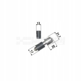 Handlebar ends, black weights, 17-13mm, pair