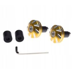 Kinroad short gold handlebar ends